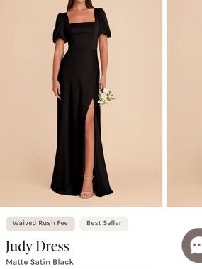 Birdy Grey Black Judy Maxi Dress with Puff Sleeves